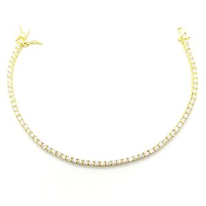 Bracciale tennis pietre bianche