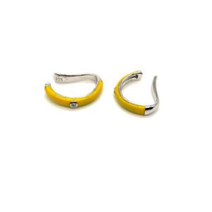 Orecchini ear cuff giallo