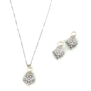 Set perle zirconi argento